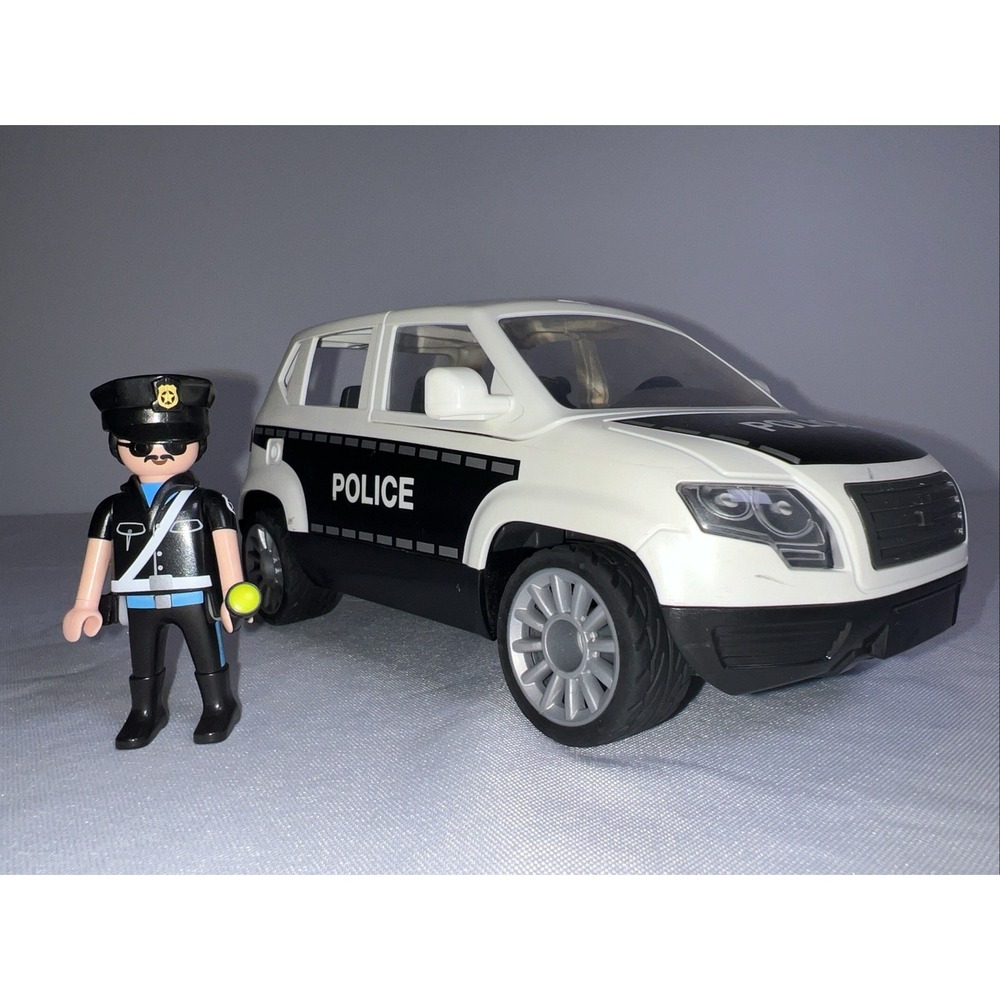 Playmobil City Action Police Cruiser Car with Officer Figure & Flashlight